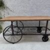 TABLE BASSE ROULETTES