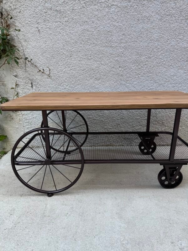 TABLE BASSE ROULETTES