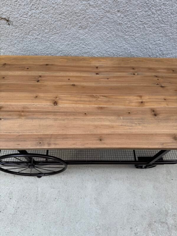 TABLE BASSE ROULETTES