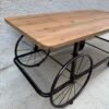 TABLE BASSE ROULETTES