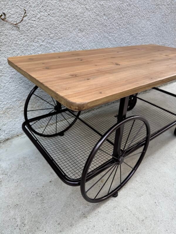TABLE BASSE ROULETTES