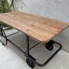 TABLE BASSE ROULETTES