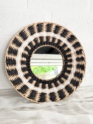 MIROIR ROND TRESSÉ