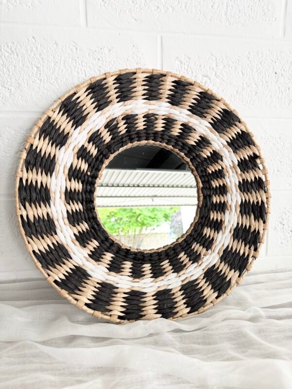 MIROIR ROND TRESSÉ