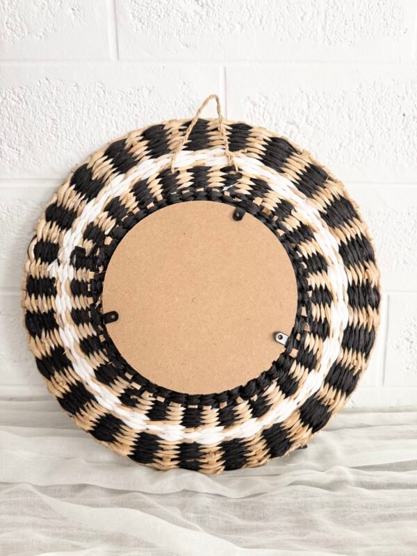MIROIR ROND TRESSÉ