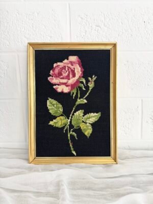 CANEVAS FLEUR ROSE