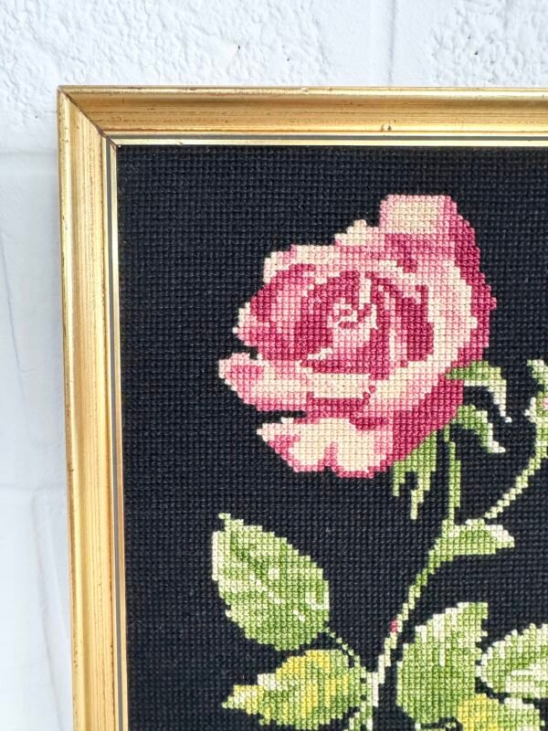 CANEVAS FLEUR ROSE
