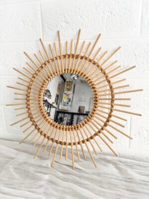 MIROIR ROTIN SOLEIL