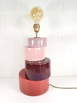 GRANDE LAMPE À POSER 4 RONDS