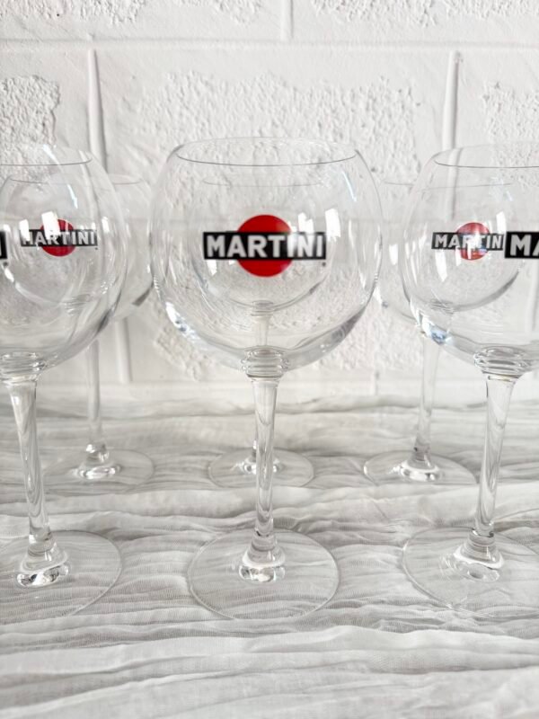 6 VERRES MARTINI BALLON