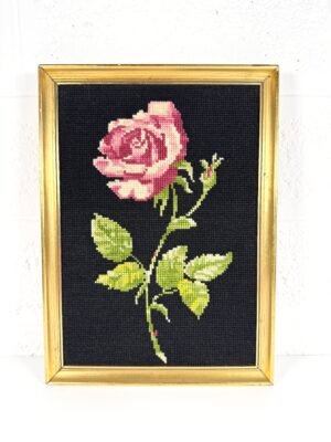 CANEVAS FLEUR ROSE