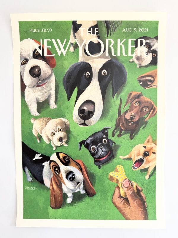 AFFICHE POP THE NEW YORKER CHIENS