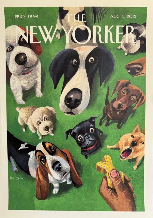 AFFICHE POP THE NEW YORKER CHIENS