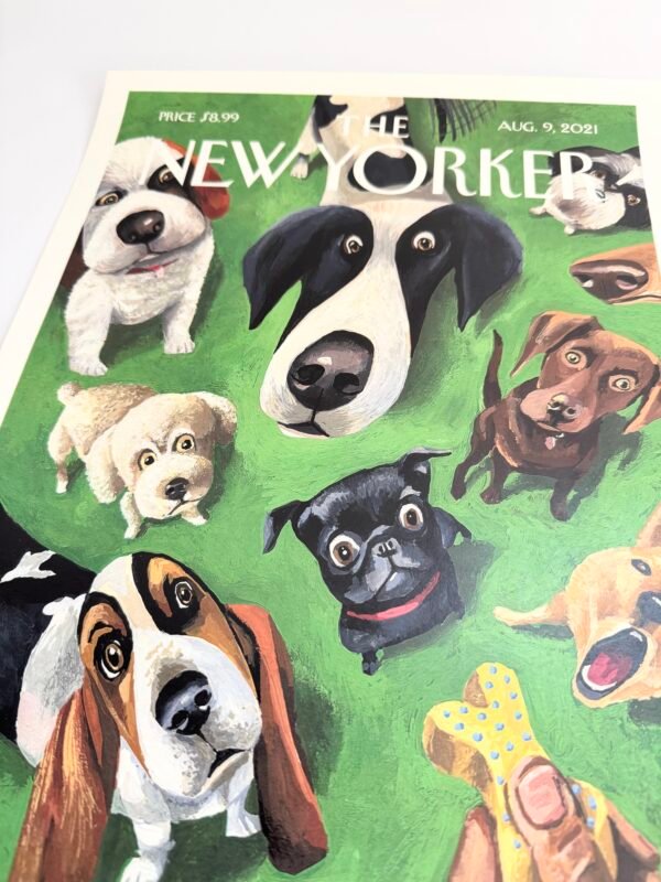AFFICHE POP THE NEW YORKER CHIENS