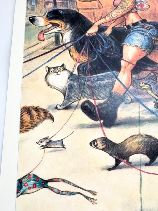 AFFICHE POP THE NEW YORKER PROMENEUSE