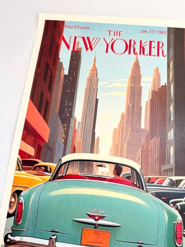 AFFICHE POP THE NEW YORKER VOITURE