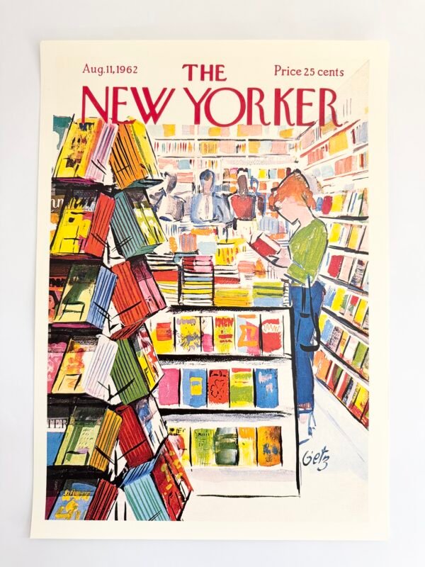 AFFICHE POP THE NEW YORKER LIBRAIRIE