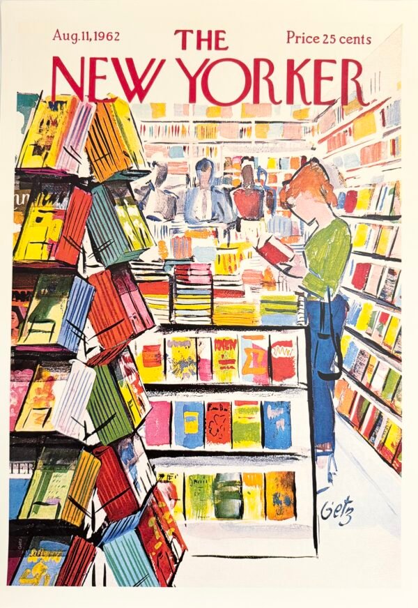 AFFICHE POP THE NEW YORKER LIBRAIRIE