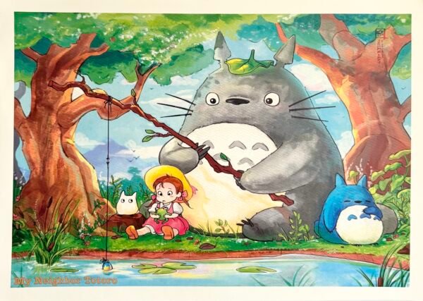 AFFICHE POP TOTORO DESSIN