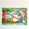AFFICHE POP TOTORO DESSIN