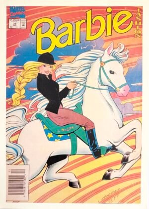 AFFICHE POP BARBIE CHEVAL