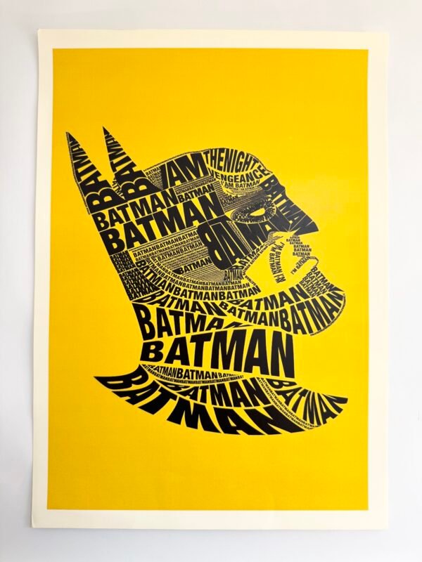 AFFICHE POP BATMAN JAUNE