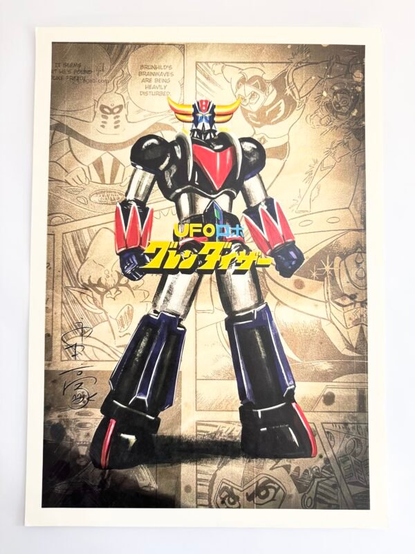 AFFICHE POP GOLDORAK DESSIN