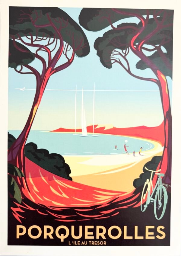 AFFICHE POP PORQUEROLLES