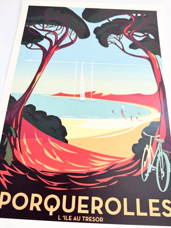 AFFICHE POP PORQUEROLLES