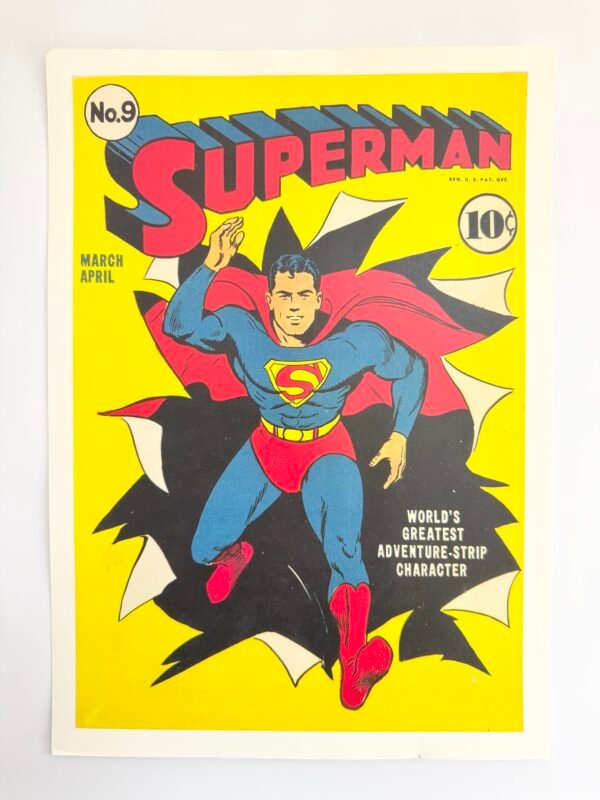 AFFICHE SUPERMAN JAUNE N9