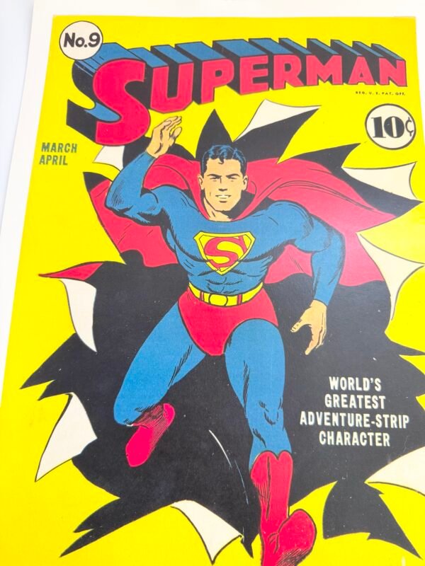 AFFICHE SUPERMAN JAUNE N9