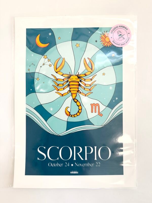 IMG_6635 AFFICHE STUDIO HAWAII SCORPION A4