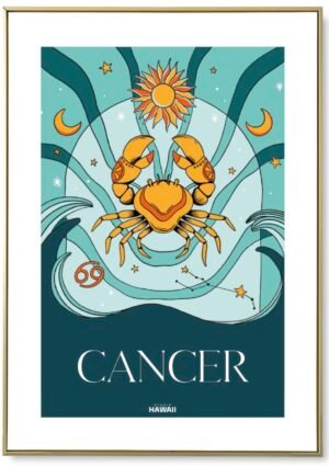 AFFICHE STUDIO HAWAII CANCER A4