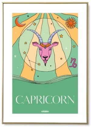AFFICHE STUDIO HAWAII CAPRICORNE A4