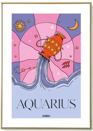 AFFICHE STUDIO HAWAII VERSEAU A4