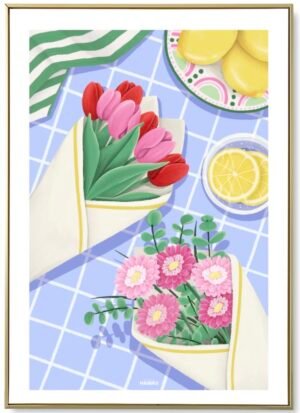 AFFICHE STUDIO HAWAII FLEURISTE A5