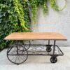 TABLE BASSE ROULETTES