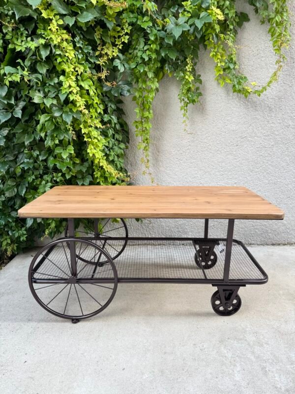 TABLE BASSE ROULETTES