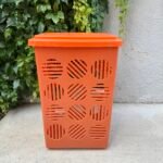 PANIER À LINGE ORANGE VINTAGE
