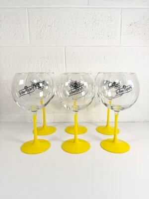 6 VERRES SCHWEPPES