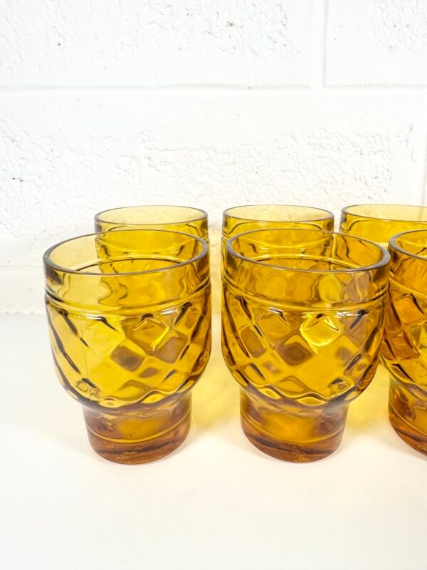 8 VERRES PERNOD AMBRÉS