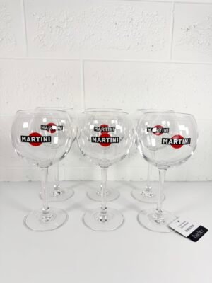 6 VERRES MARTINI BALLON