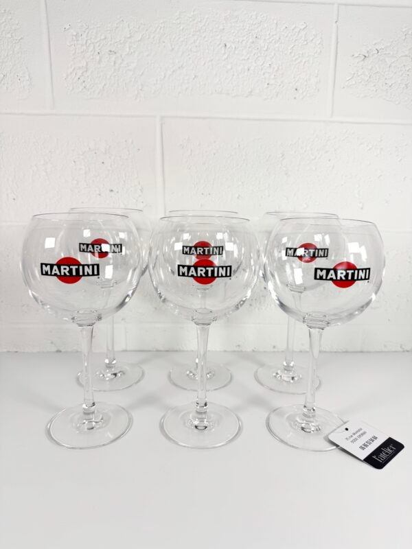 6 VERRES MARTINI BALLON