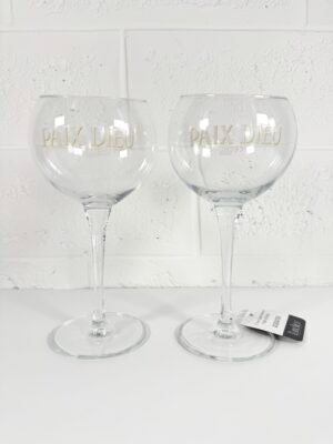 2 VERRES PAIX DIEU