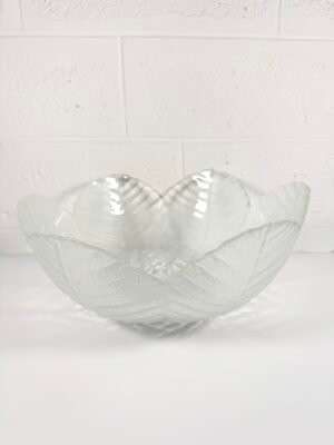 SALADIER FEUILLES EN VERRE