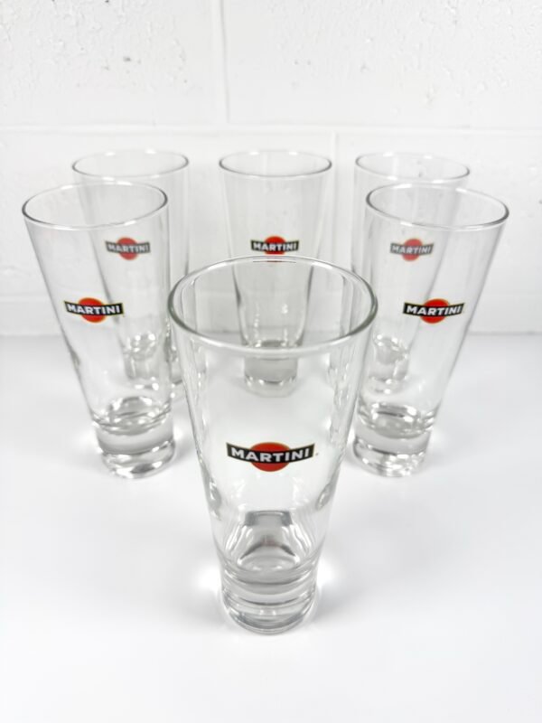 6 VERRES MARTINI HAUTS