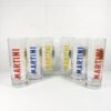 6 VERRES MARTINI COLORÉS