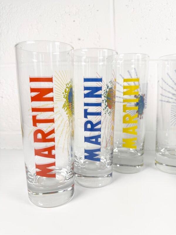 6 VERRES MARTINI COLORÉS
