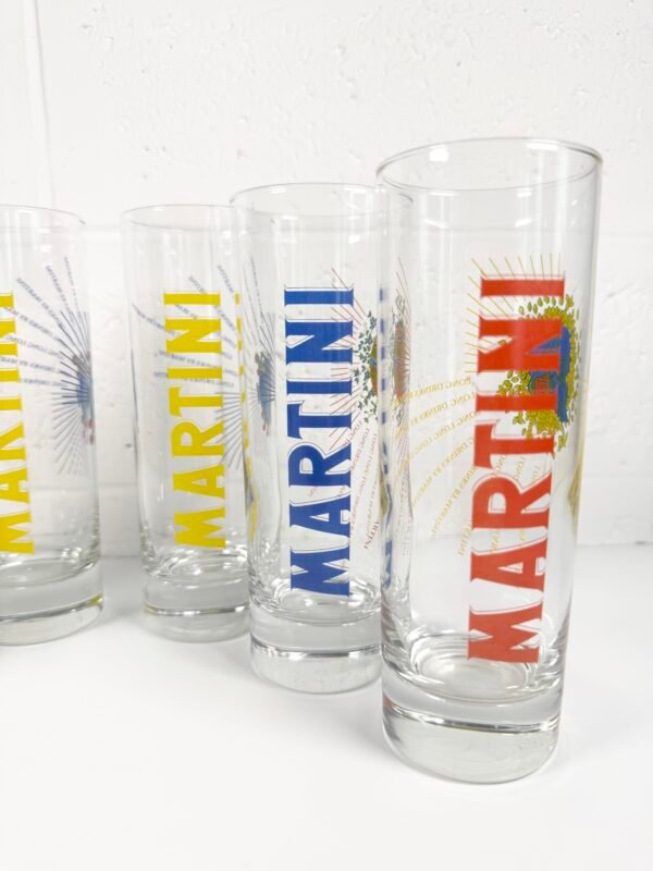 6 VERRES MARTINI COLORÉS