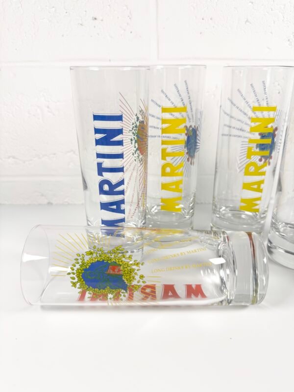 6 VERRES MARTINI COLORÉS